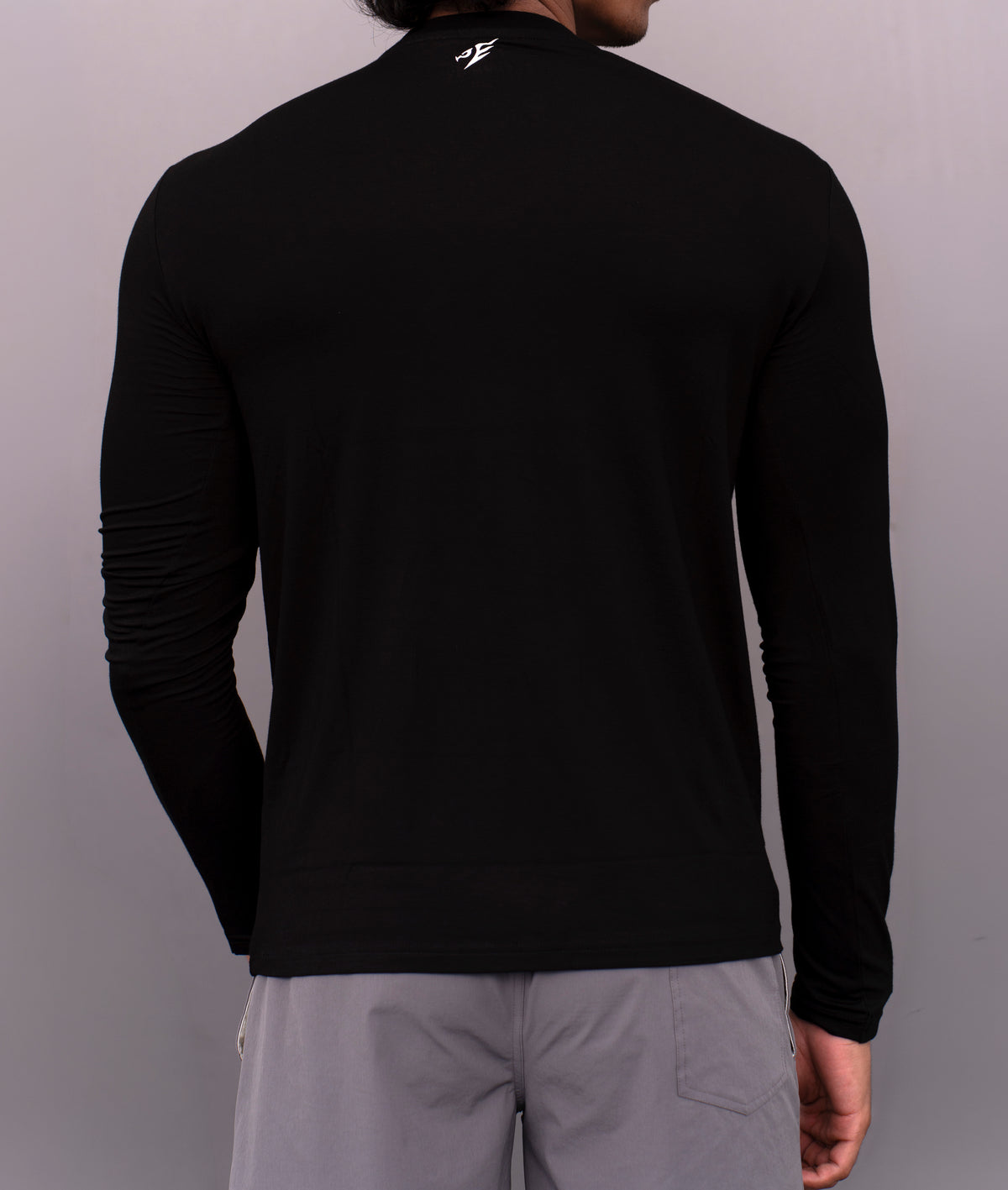 Black Muscle fit long sleeve