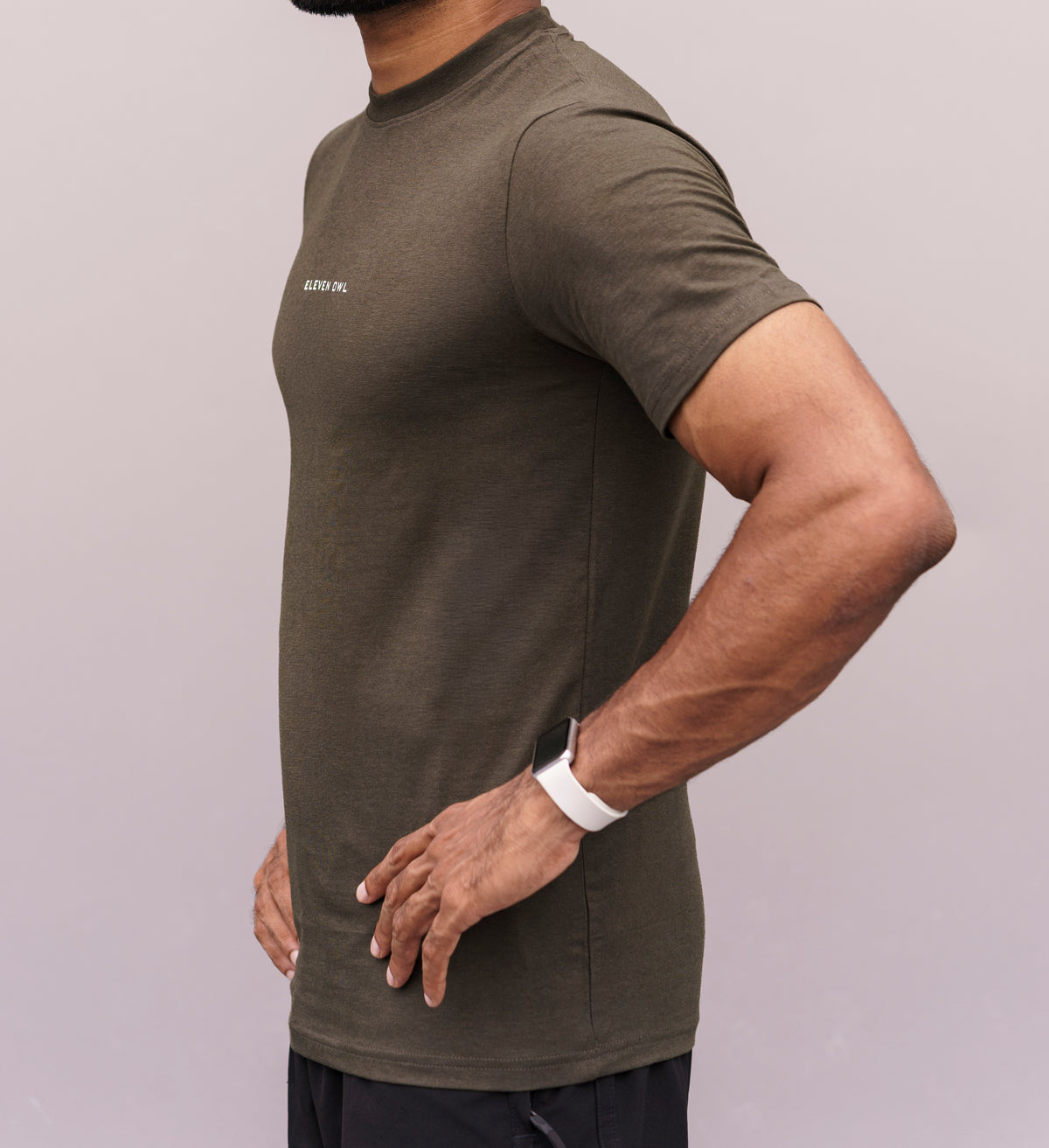 Olive Muscle Fit Short Sleeve T-Shirt
