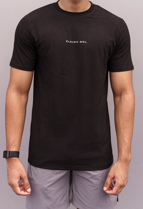 Black Muscle fit short sleeve