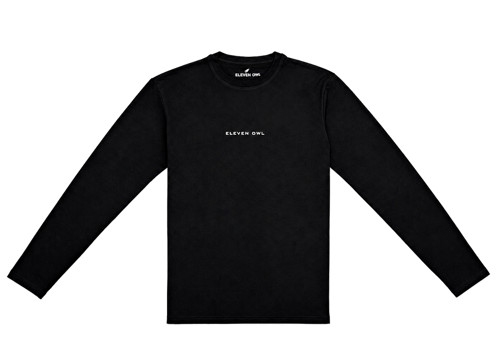 Black Muscle fit long sleeve