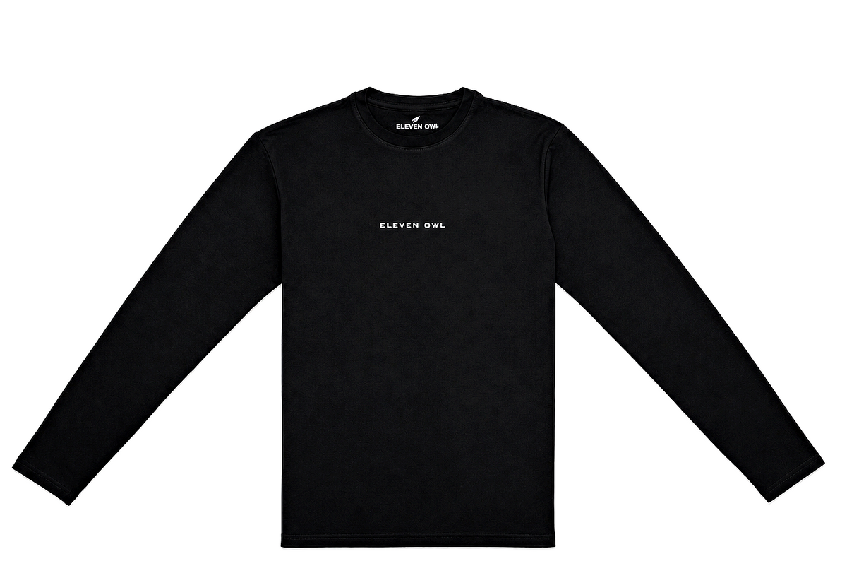 Black Muscle fit long sleeve