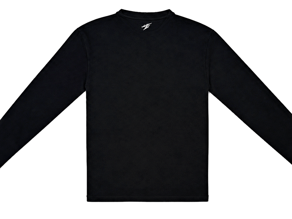 Black Muscle fit long sleeve