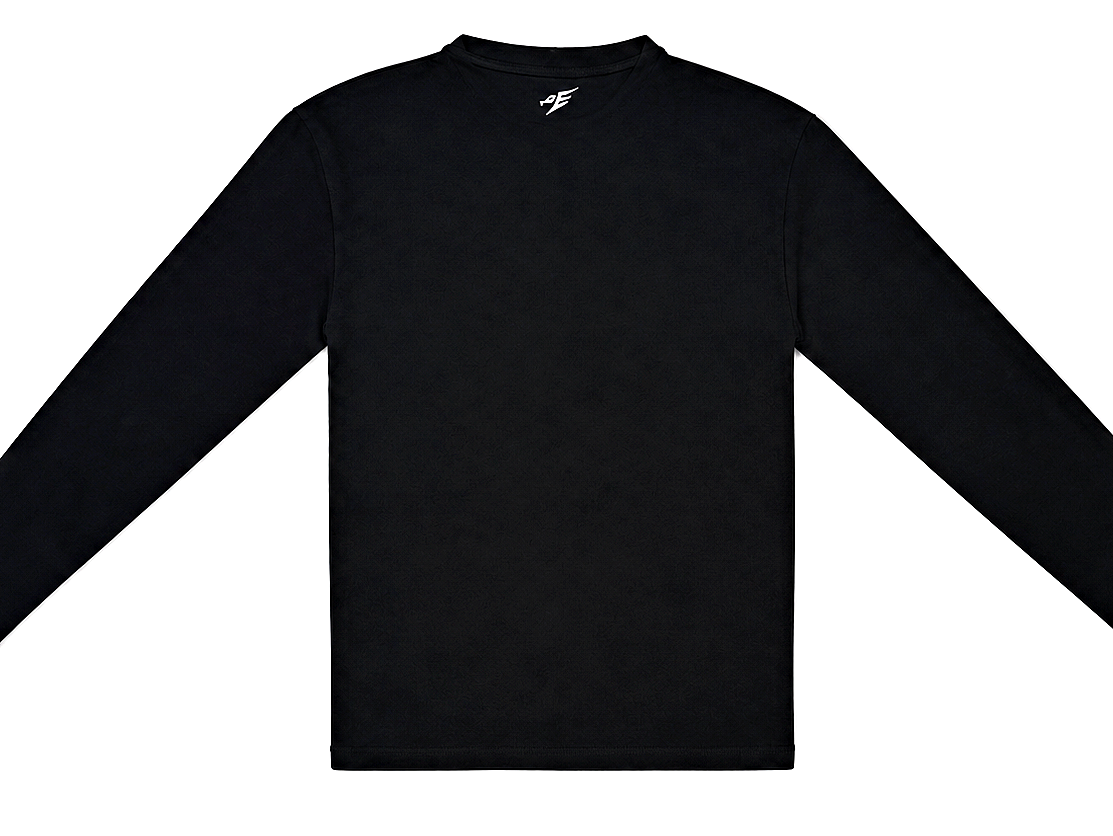 Black Muscle fit long sleeve
